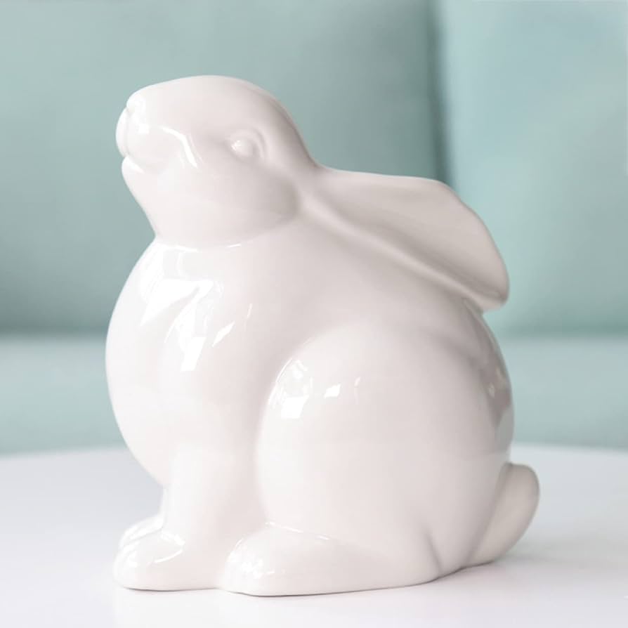 ウサギ型香合 アンティーク レトロ 茶色 うさぎ ラビット リアル